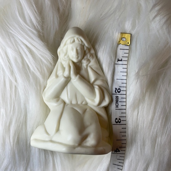 NWT in box glass Christmas nativity scene white - Picture 8 of 11